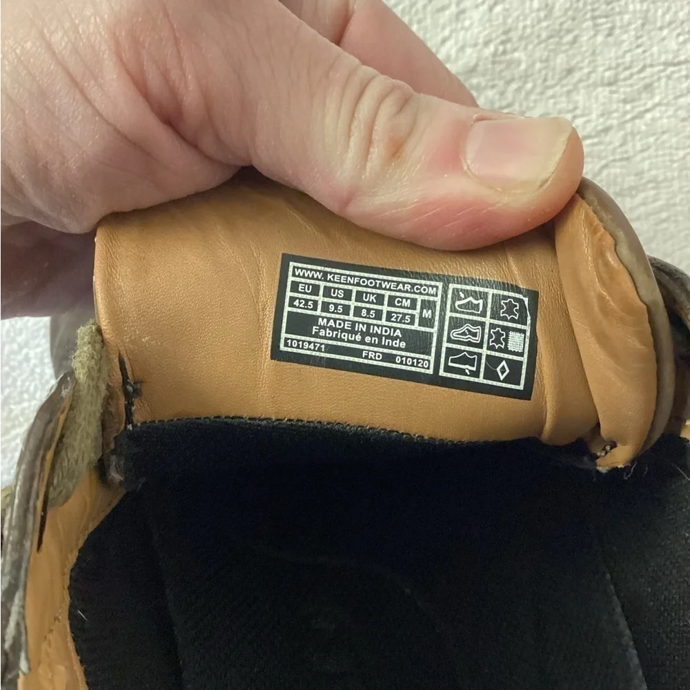 Keen Austin Leather Casual Walking Shoe Brown Lace Up Size 9.5